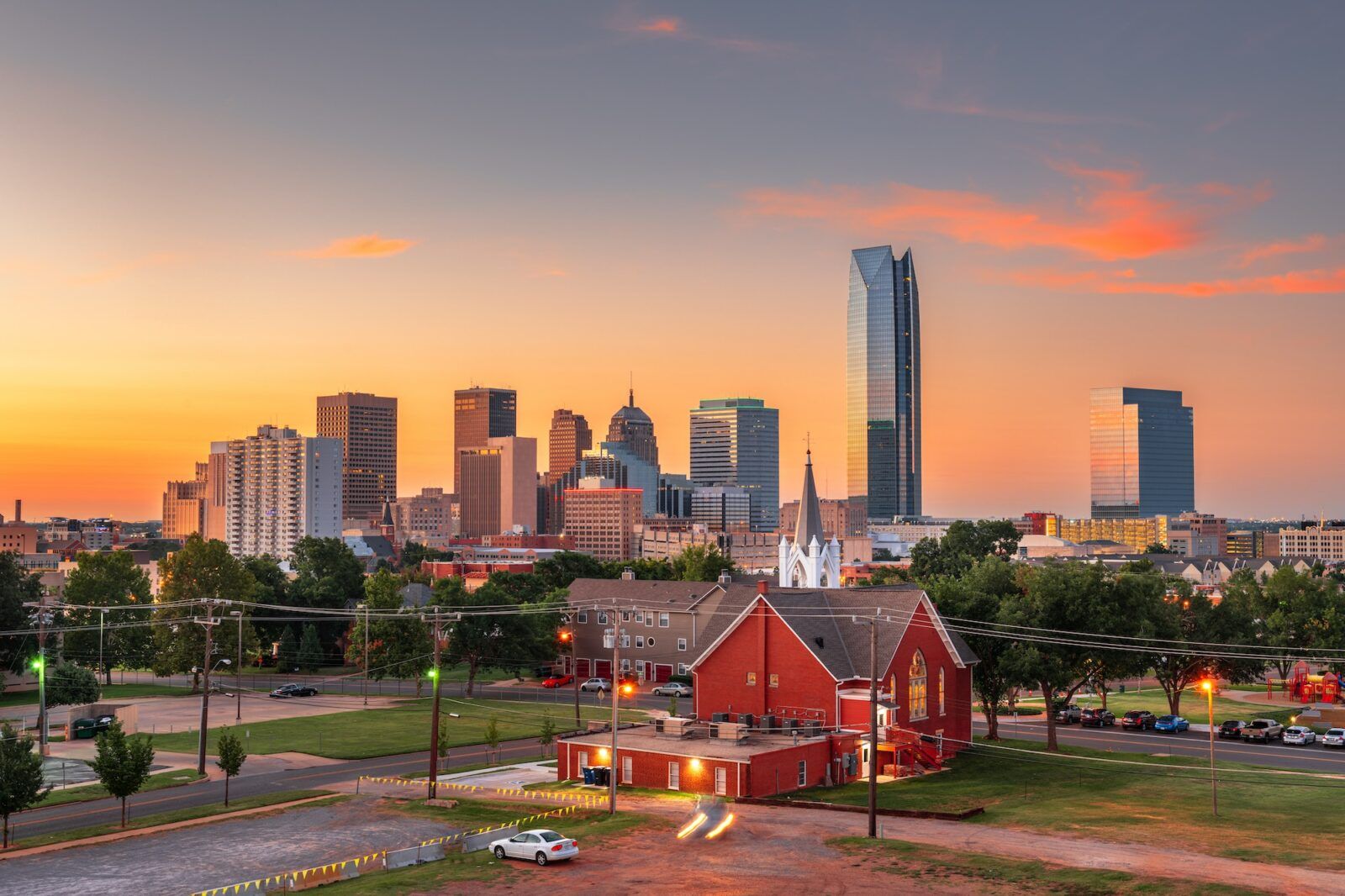 Oklahoma City, Oklahoma, USA Downtown Skyline