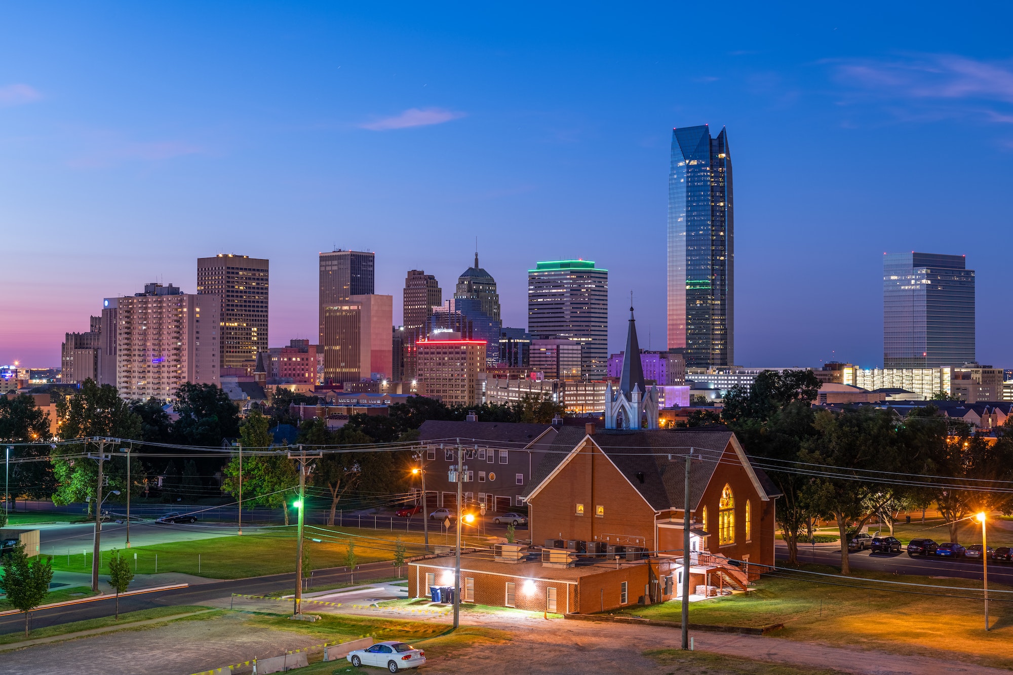 Oklahoma City, Oklahoma, USA Downtown Skyline