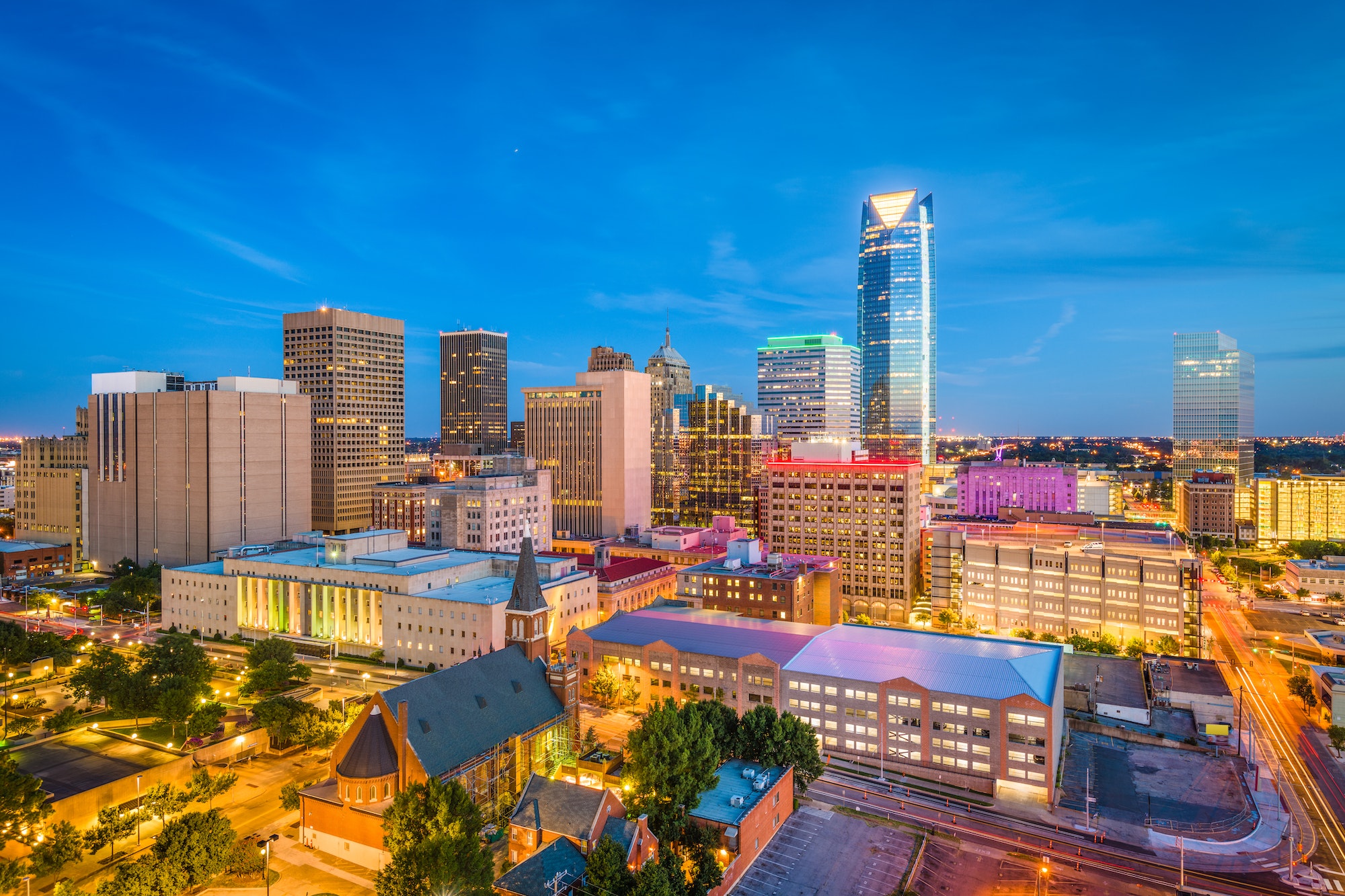 Oklahoma City, Oklahoma, USA Skyline