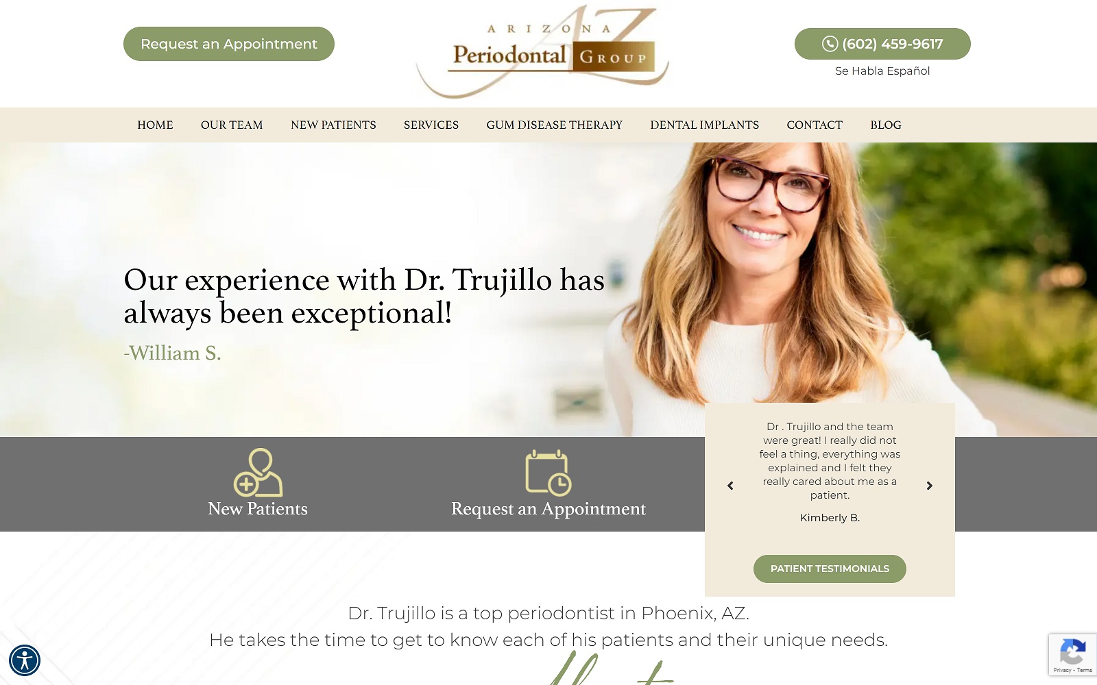 Periodontistphoenix. Com-screenshot