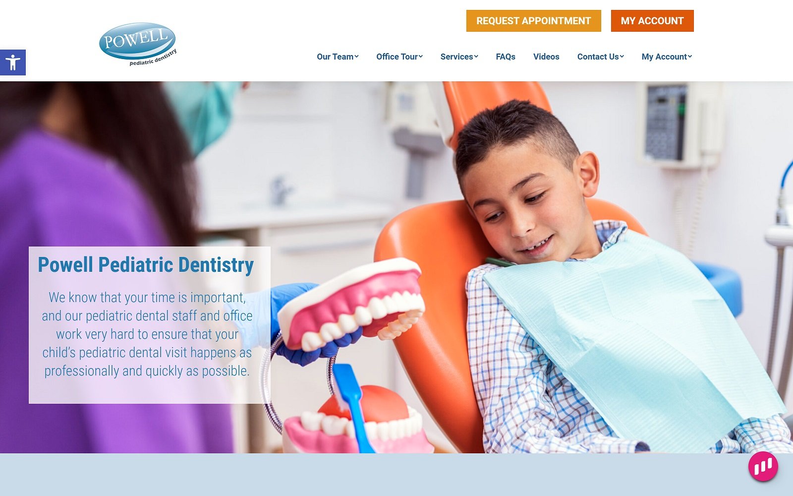 Powellpediatricdentistry. Com-screenshot