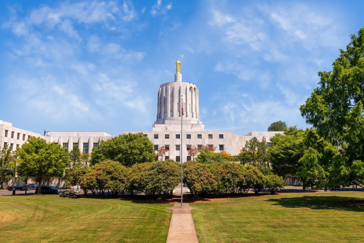 Salem, Oregon, USA at the State Capitol