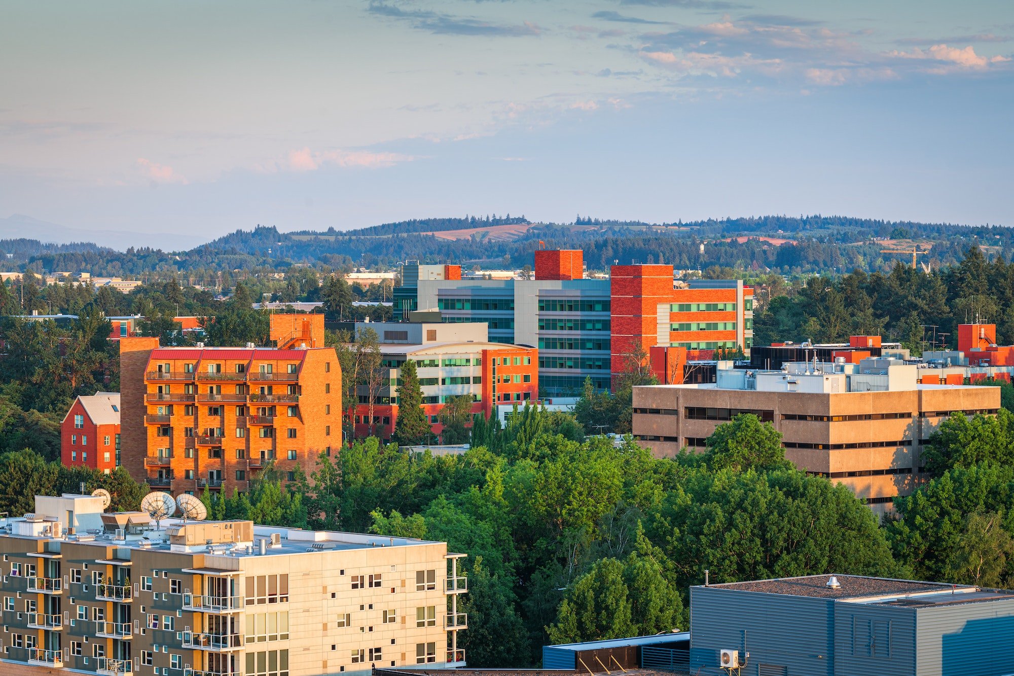 Salem, Oregon, USA Downtown City Skyline