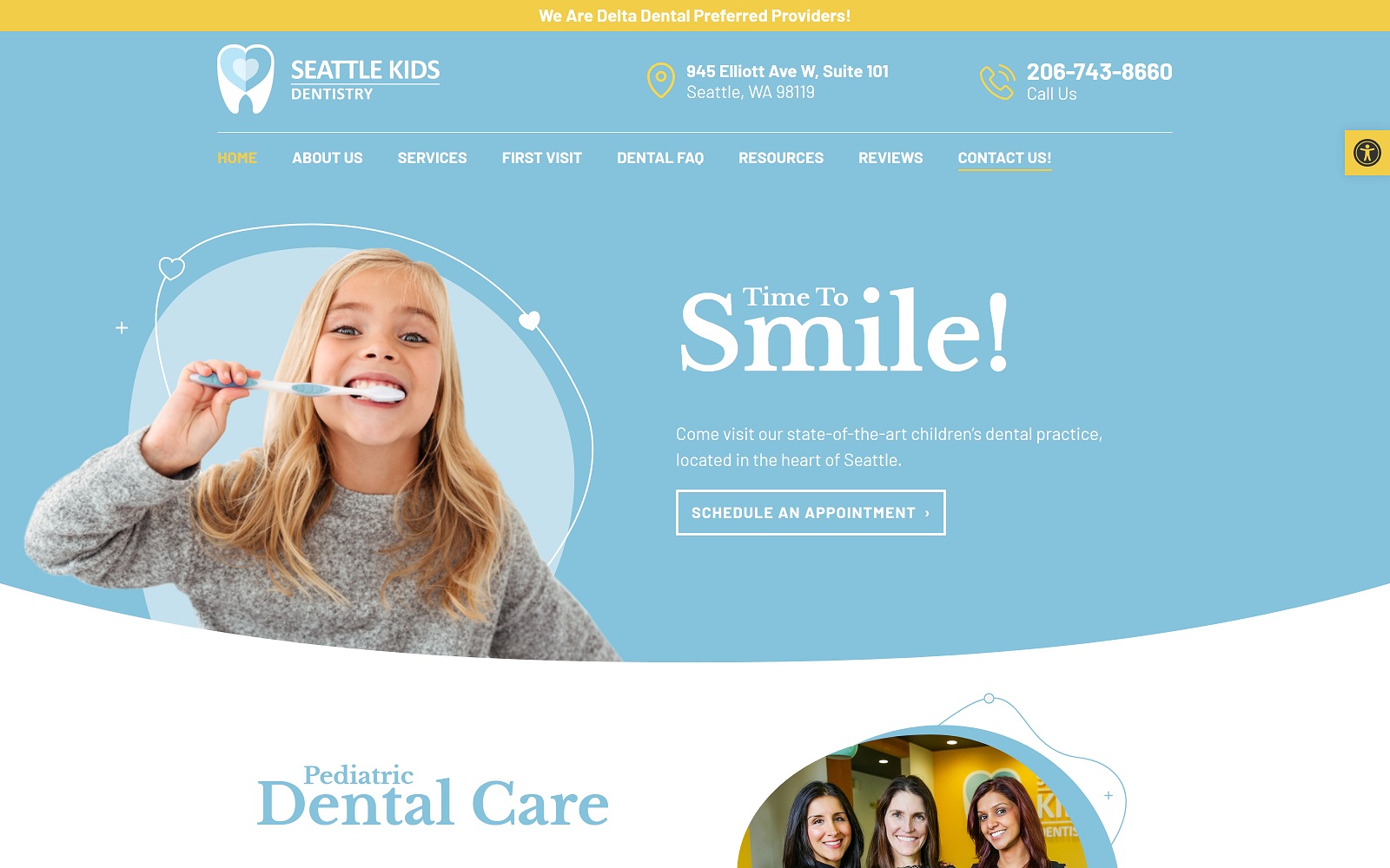 Seattlekidsdentistry. Com-screenshot