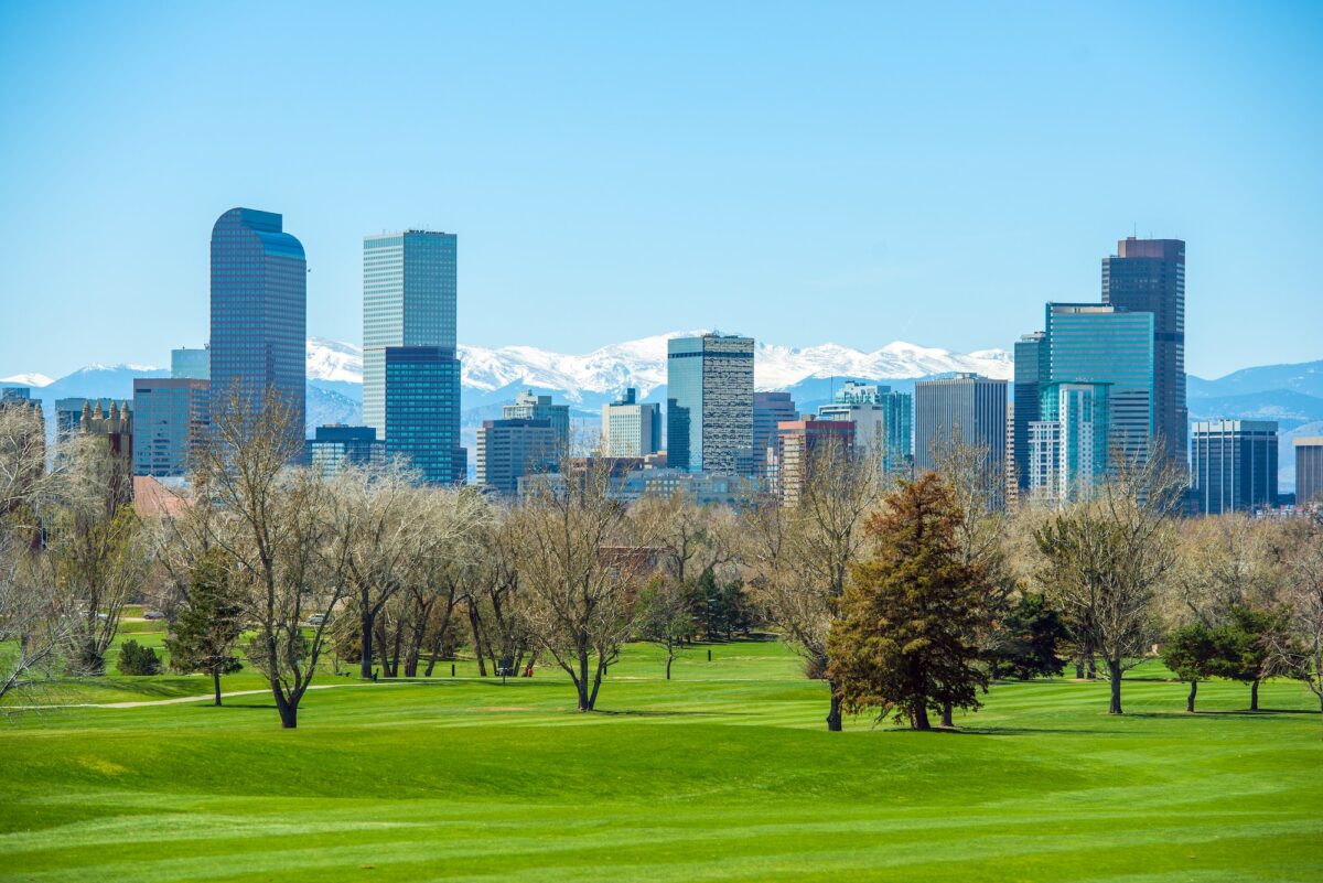 Sunny Denver Skyline