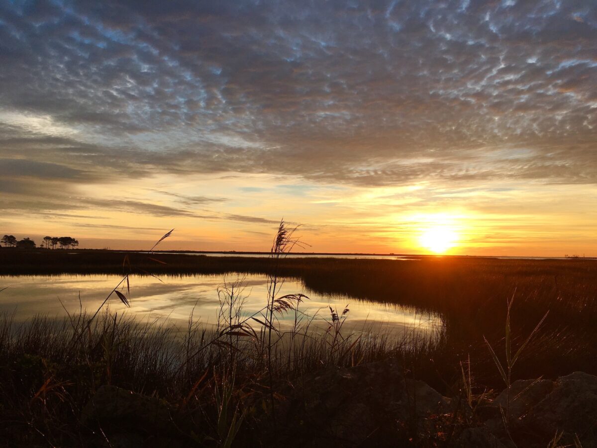 Sunrise in Chesapeake bay