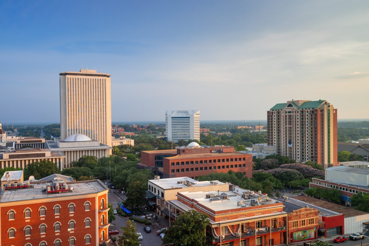 Tallahassee, Florida, USA Downtown Skyline