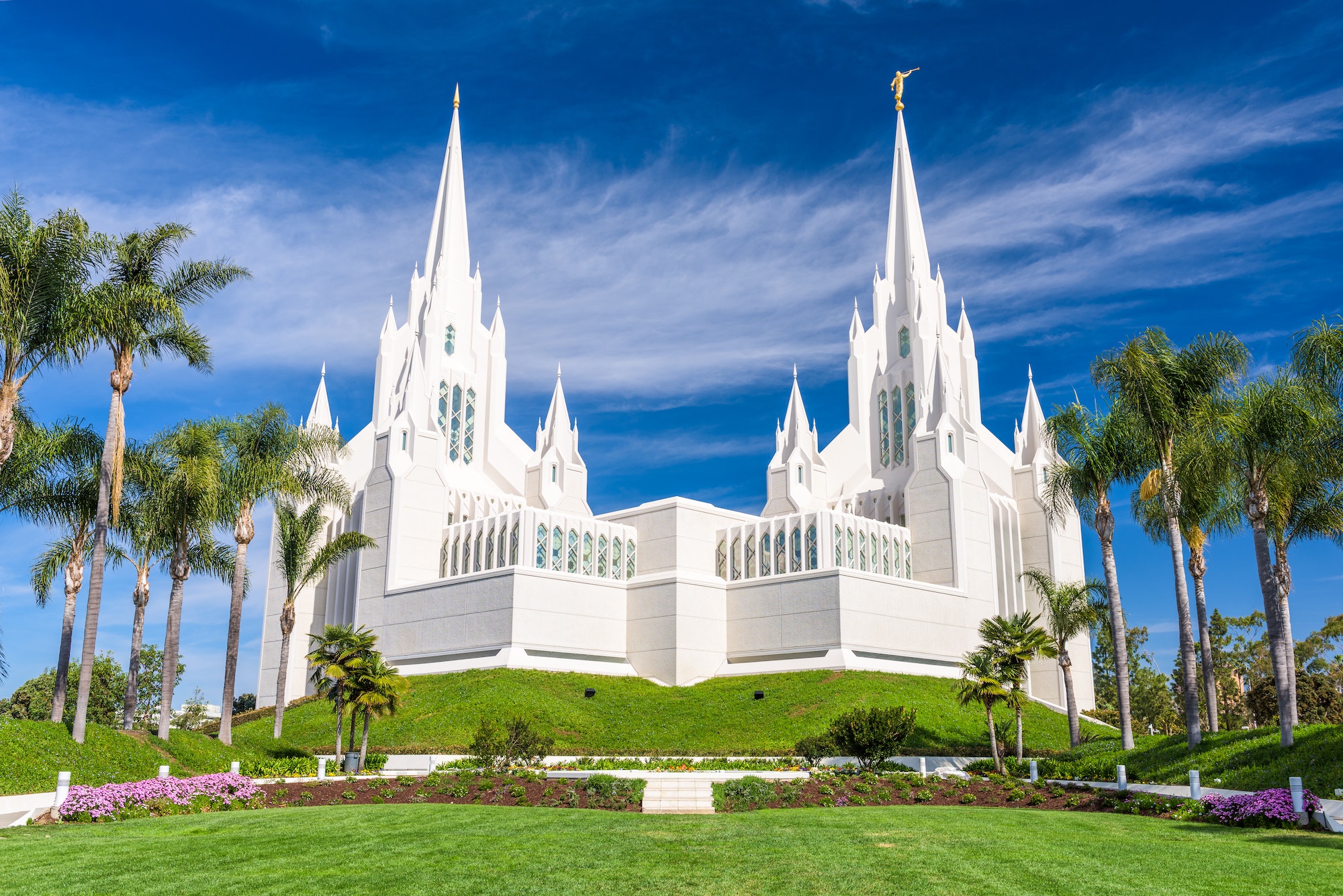 The San Diego California Mormon Temple.