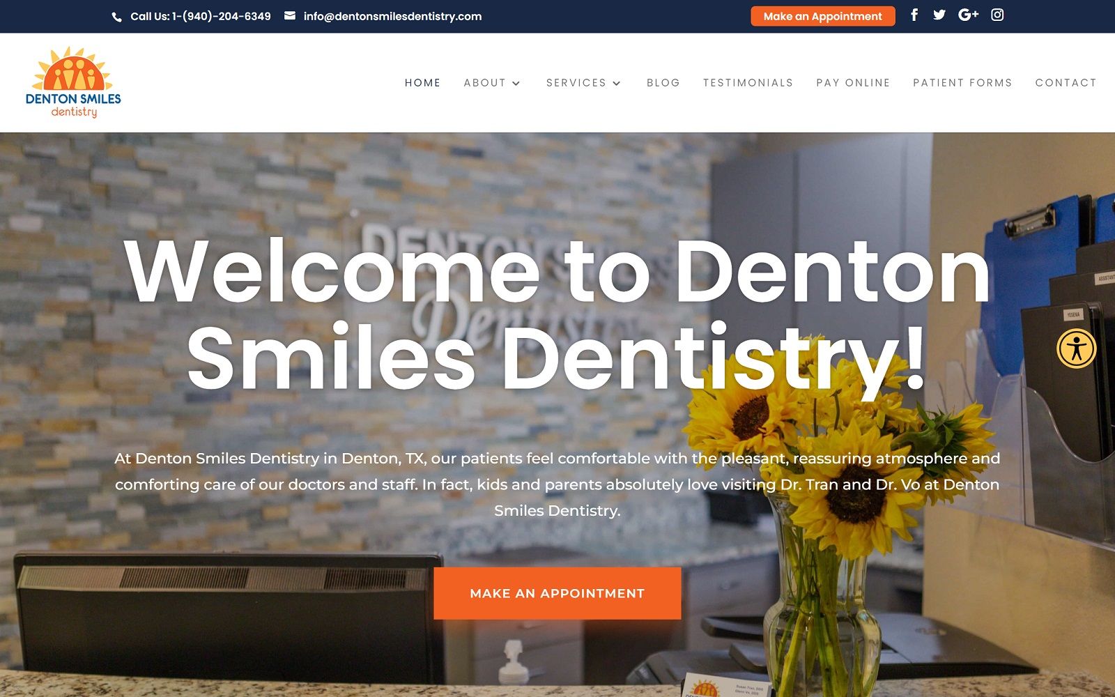 Dentonsmilesdentistry. Com-screenshot