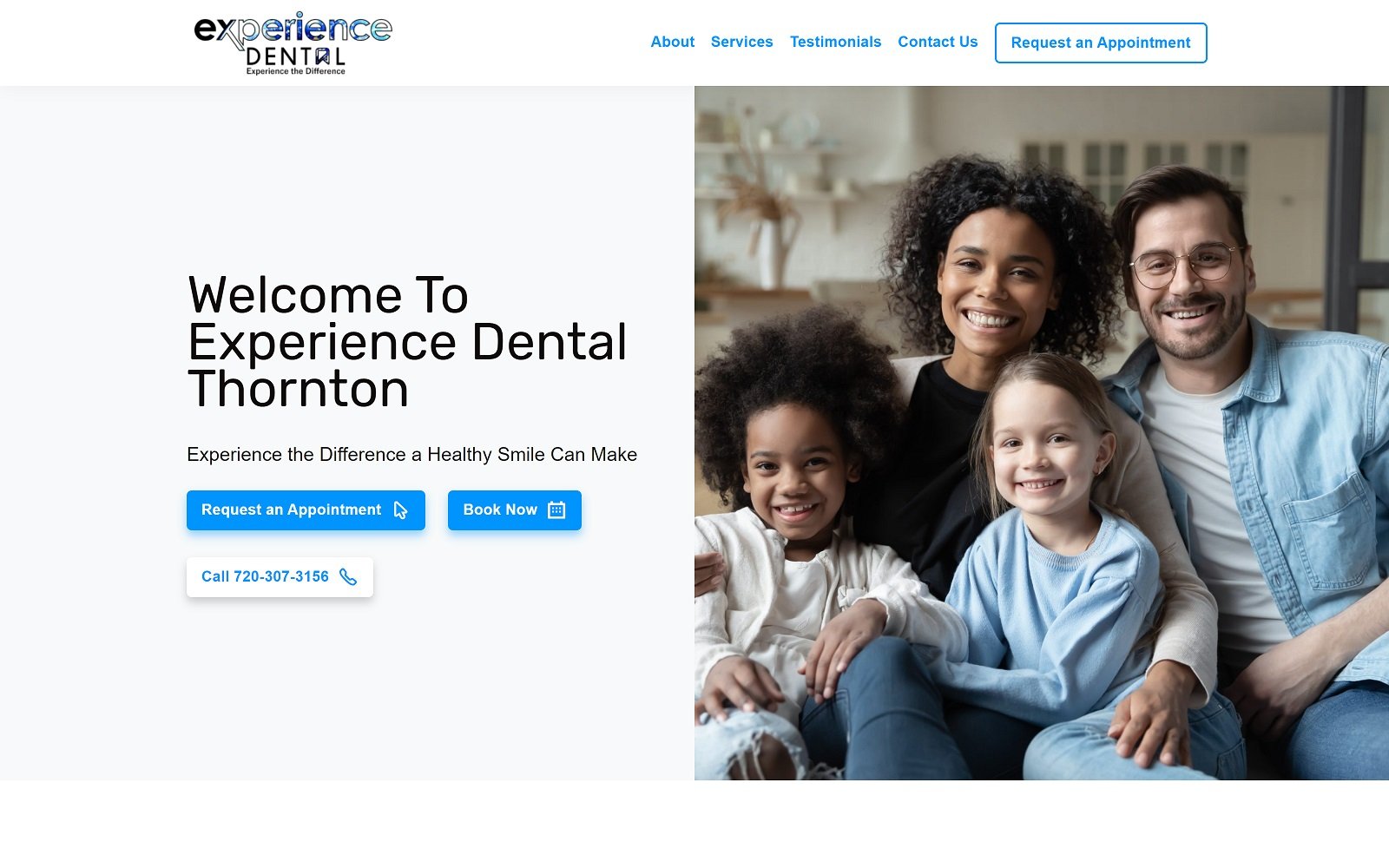 The screenshot of smile colorado family dental smilecolodental. Com website