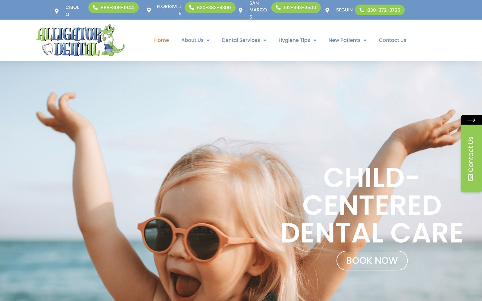 Alligatordental. Com screenshot