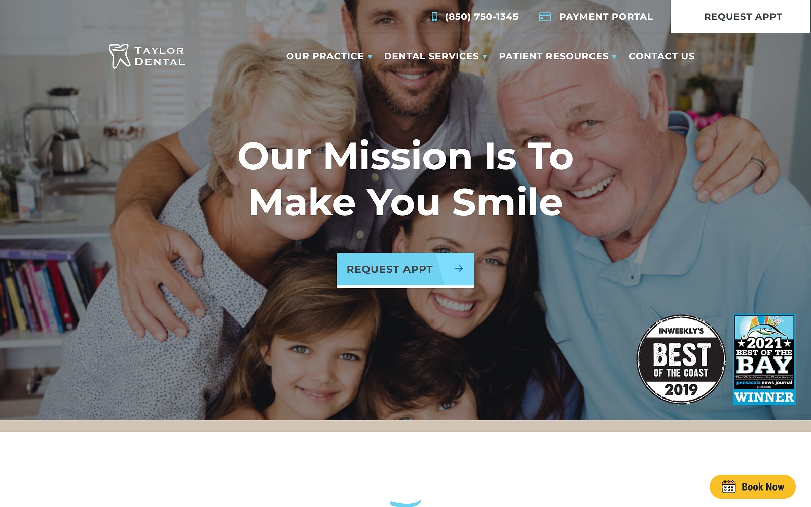 Andrewtaylordental. Com screenshot