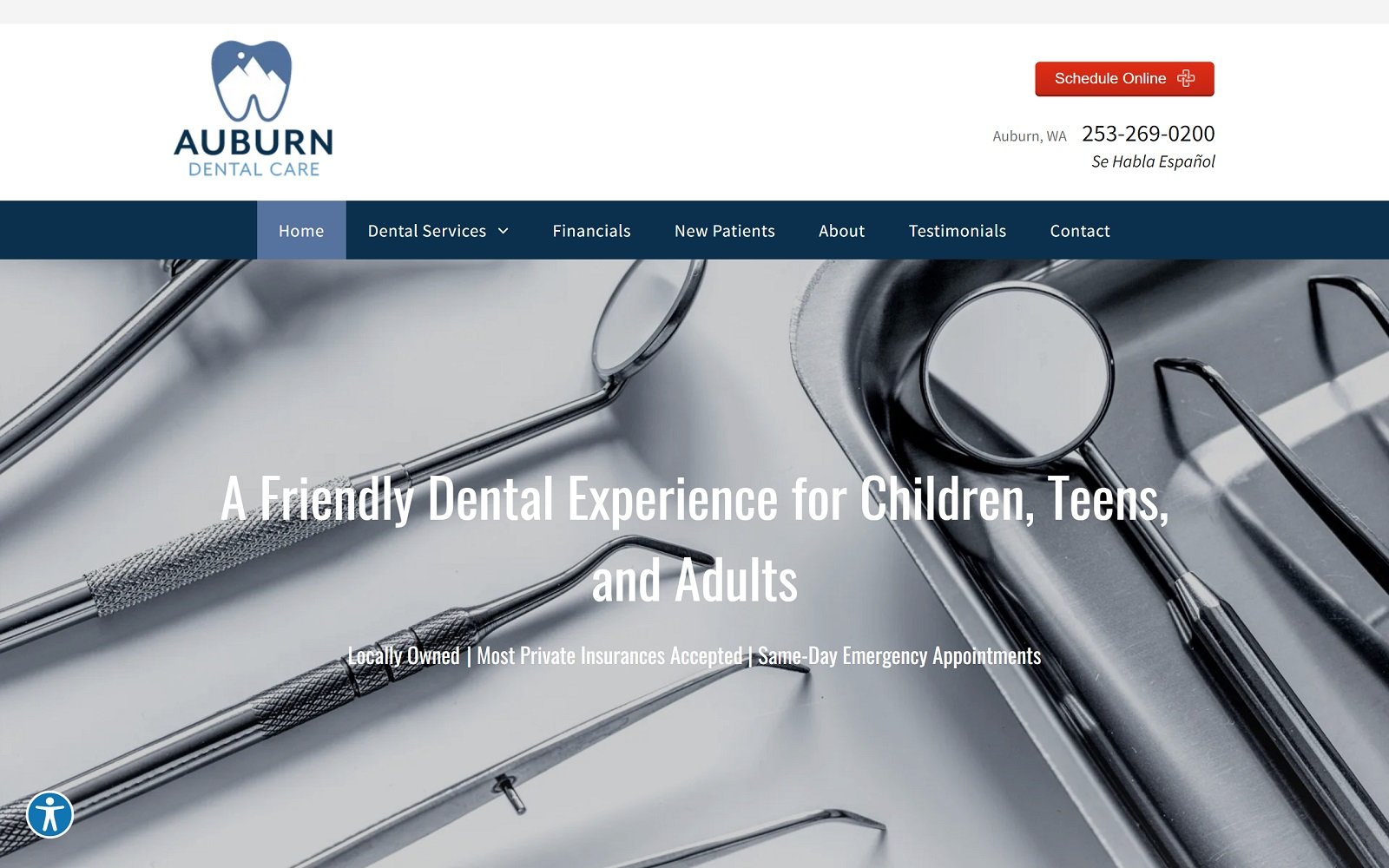 Auburnwadental. Com screenshot