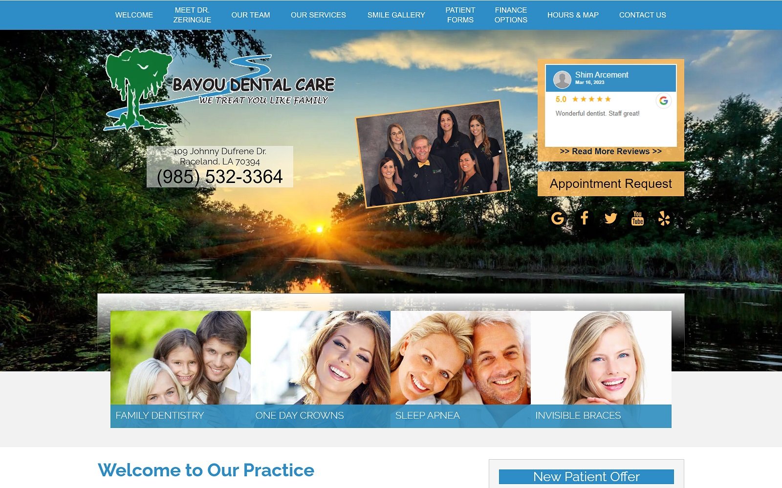 Bayoudentalcare. Com screenshot