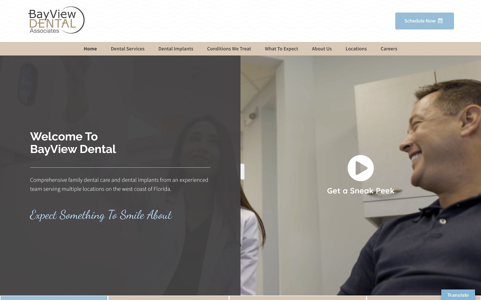 Bayviewdental. Com screenshot