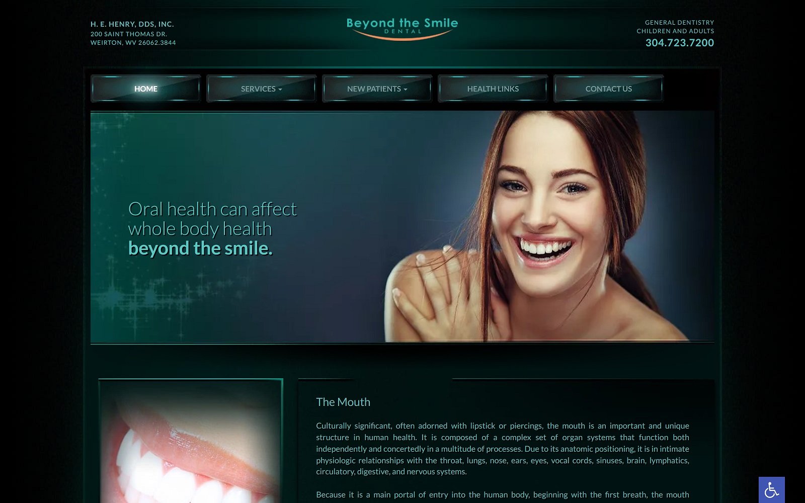 Beyondthesmiledental. Com screenshot