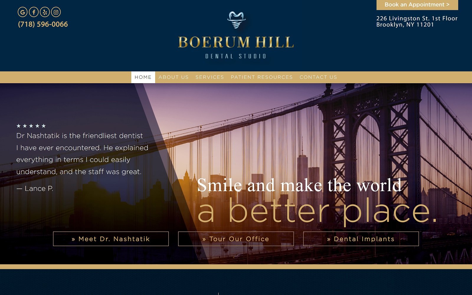 Boerumhilldental. Com screenshot