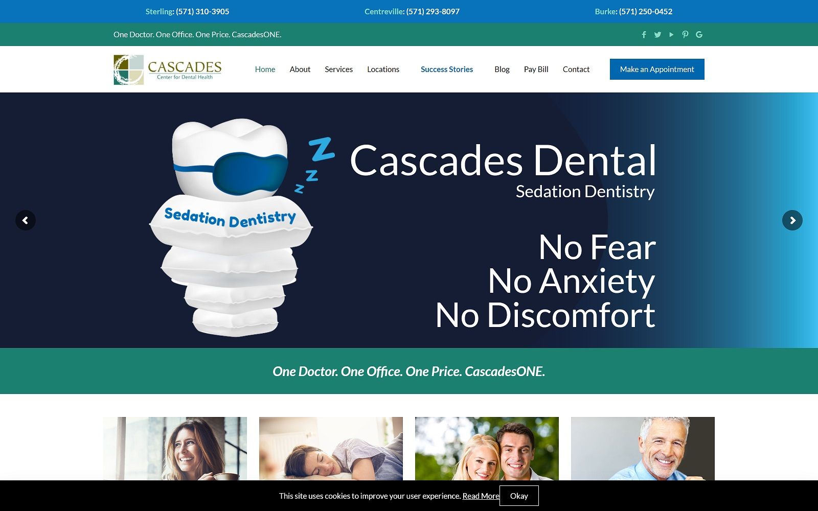 Cascadesdental. Com screenshot