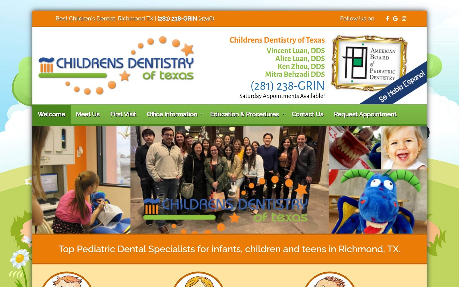 Childrensdentistryoftexas. Com screenshot