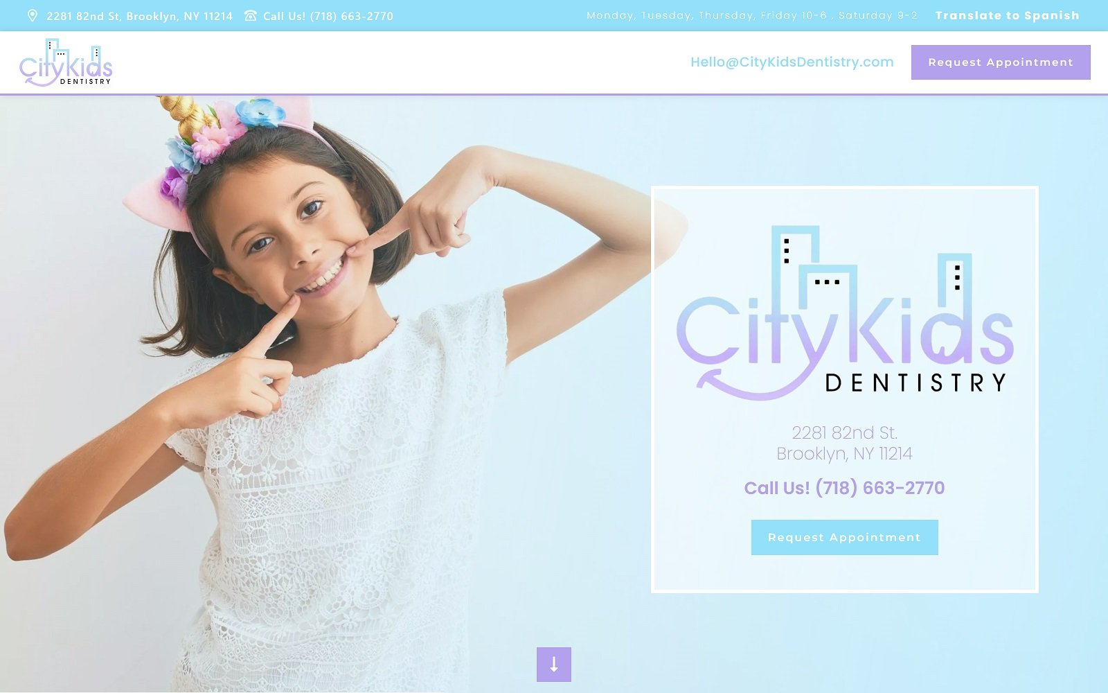 Citykidsdentistry. Com screenshot