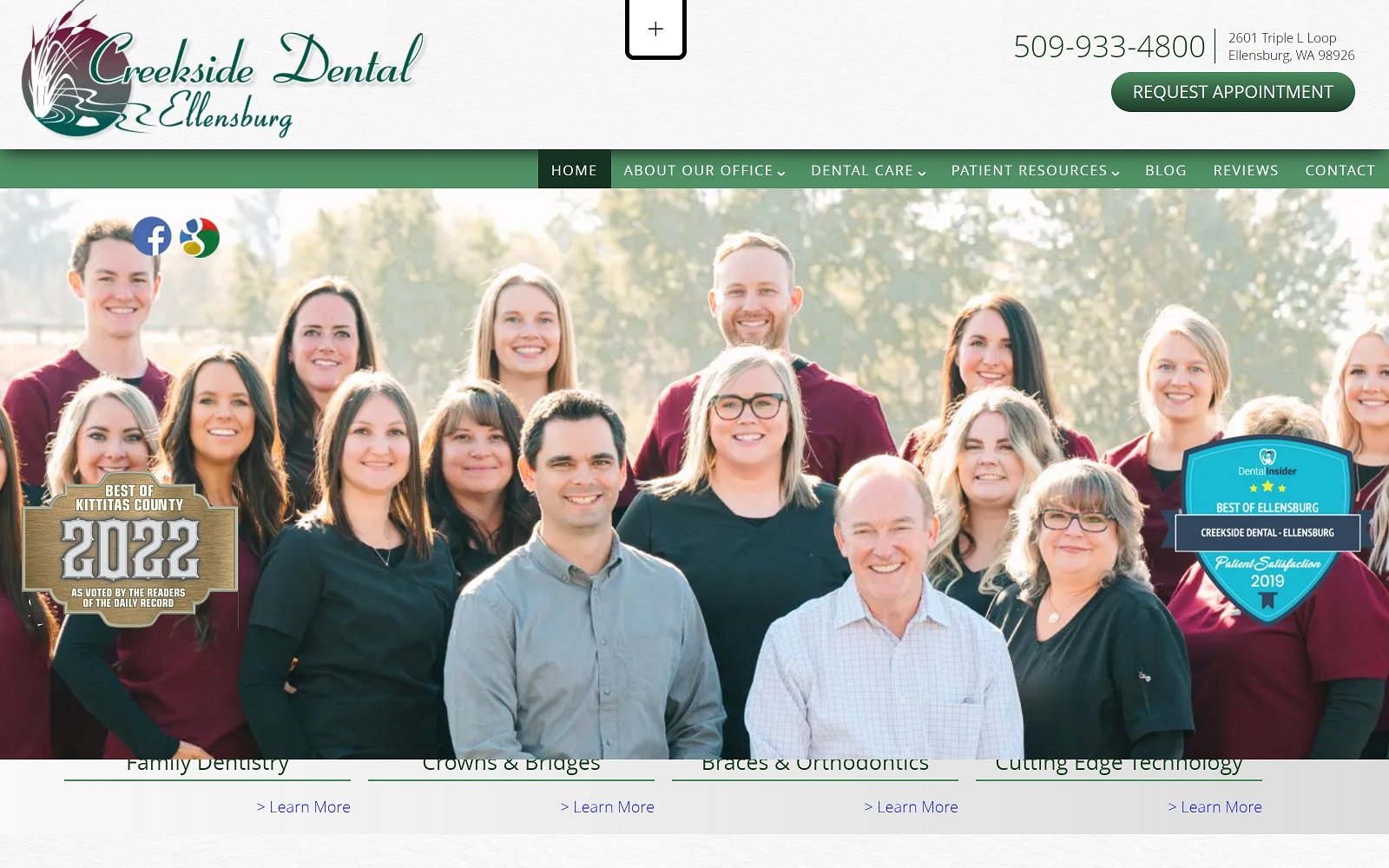 Creeksidedentalellensburg. Com screenshot