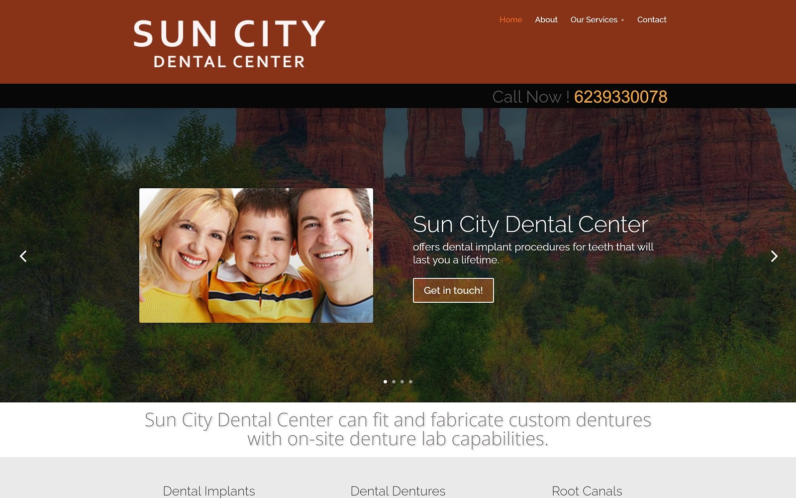 Dentalimplantsinsuncityaz. Com screenshot