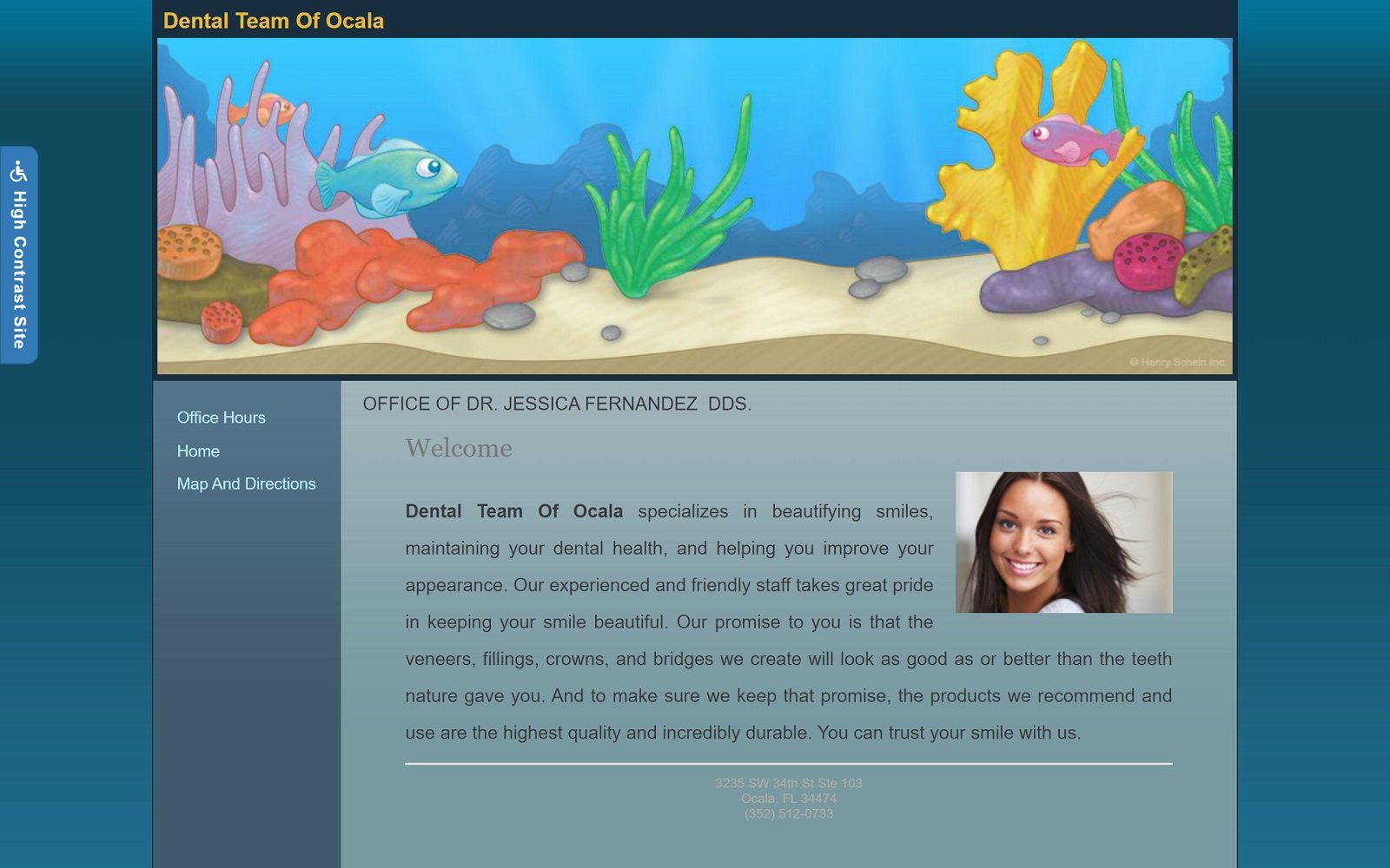 Dentalteamofocala. Com screenshot