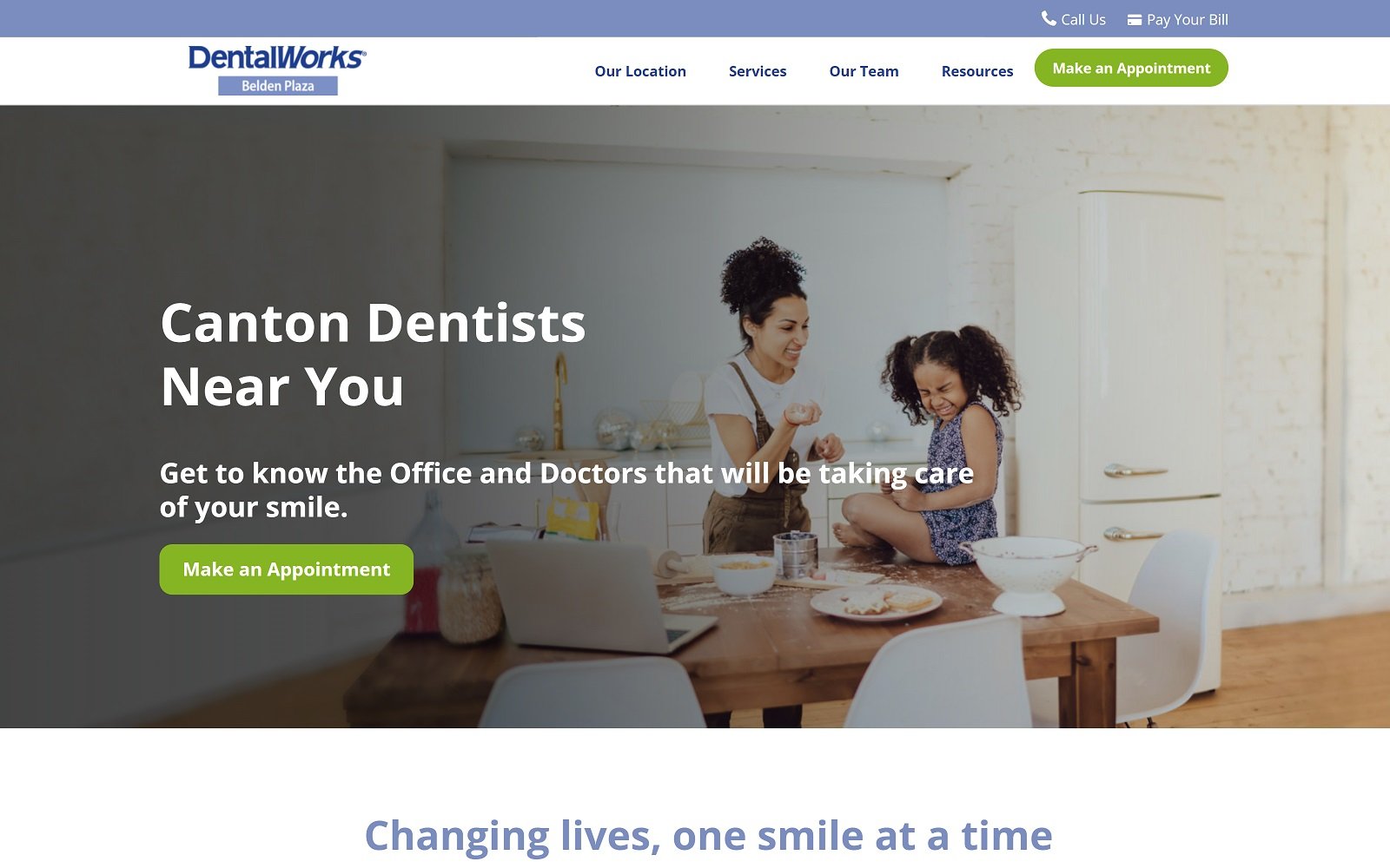 Dentalworks. Com_offices_ohio_belden-plaza screenshot