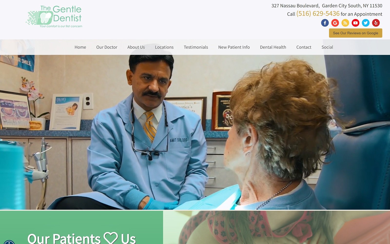 Dentist-gardencity. Com screenshot