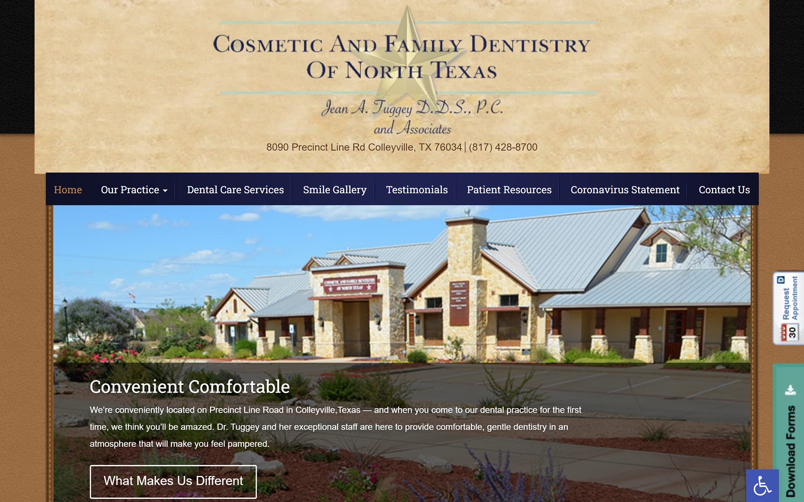 Dentistincolleyville. Com screenshot