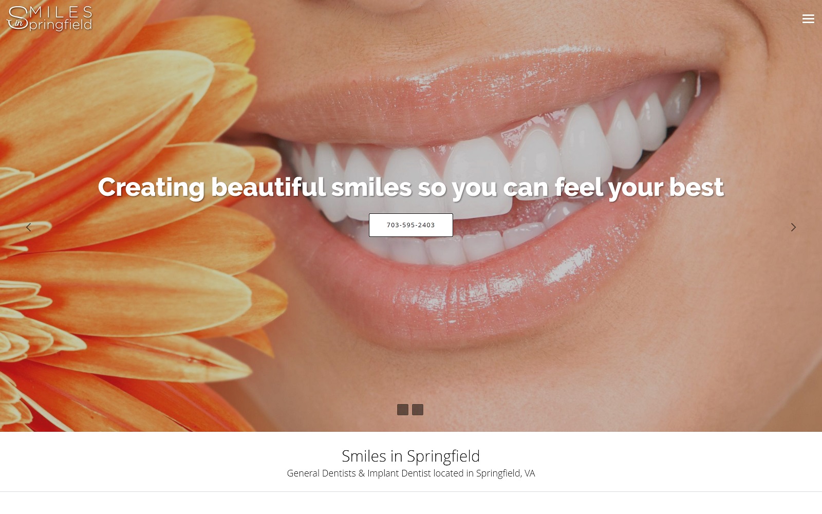 Dentistinspringfieldva. Com screenshot