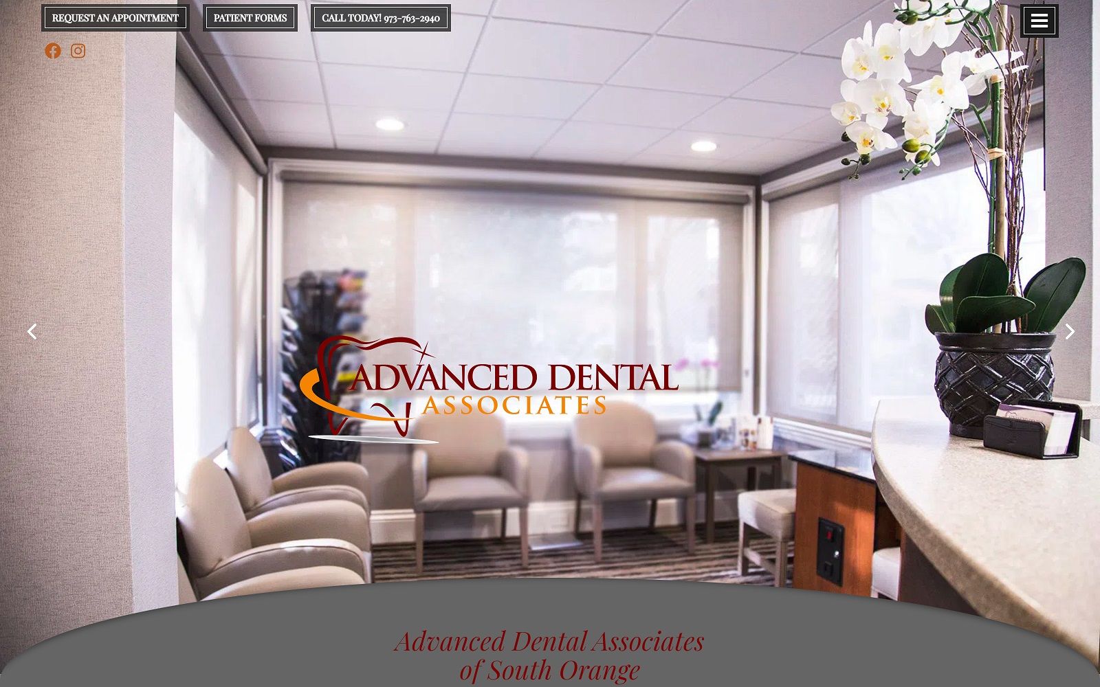 Dentistsouthorange. Com screenshot