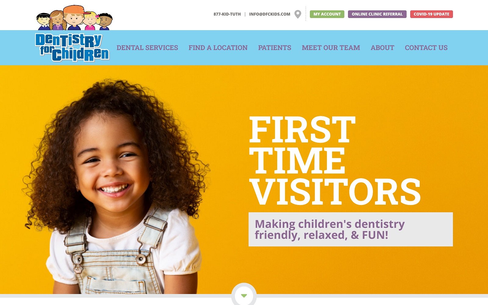 Dfckids. Com screenshot