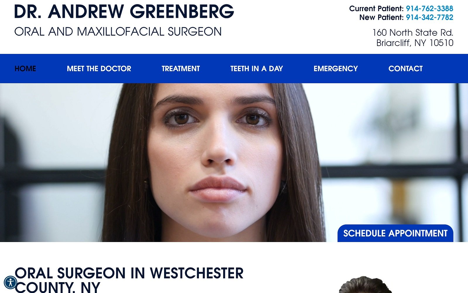 Drgreenbergoralsurgery. Com screenshot