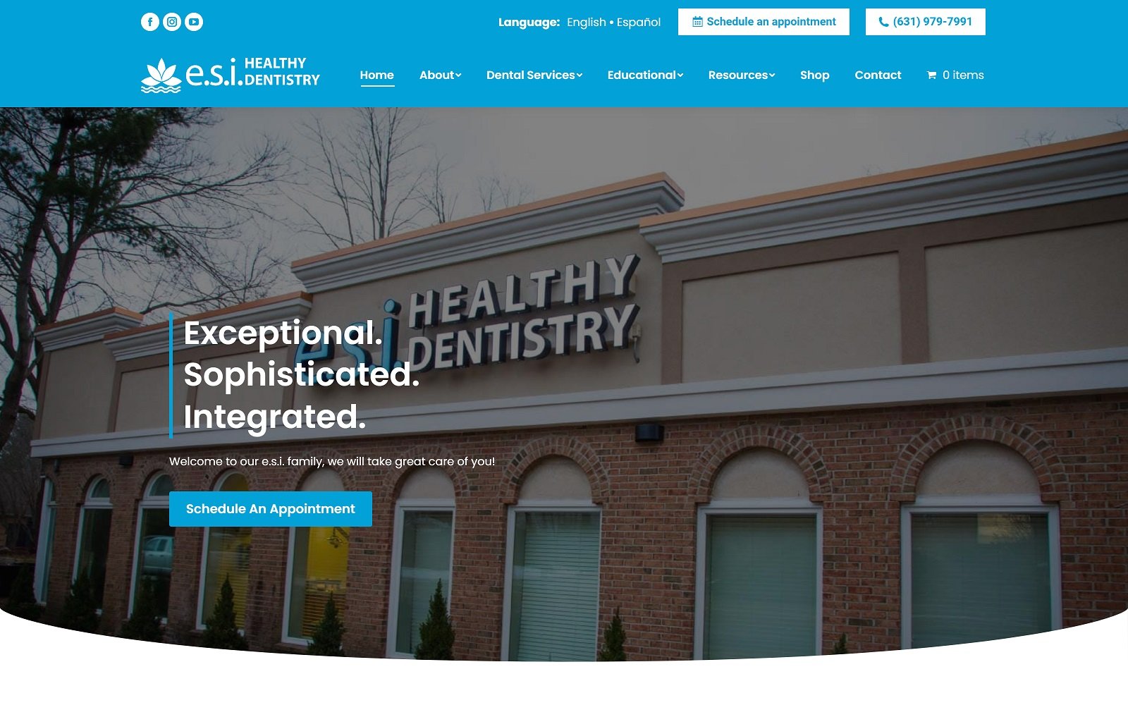 Esihealthydentistry. Com screenshot