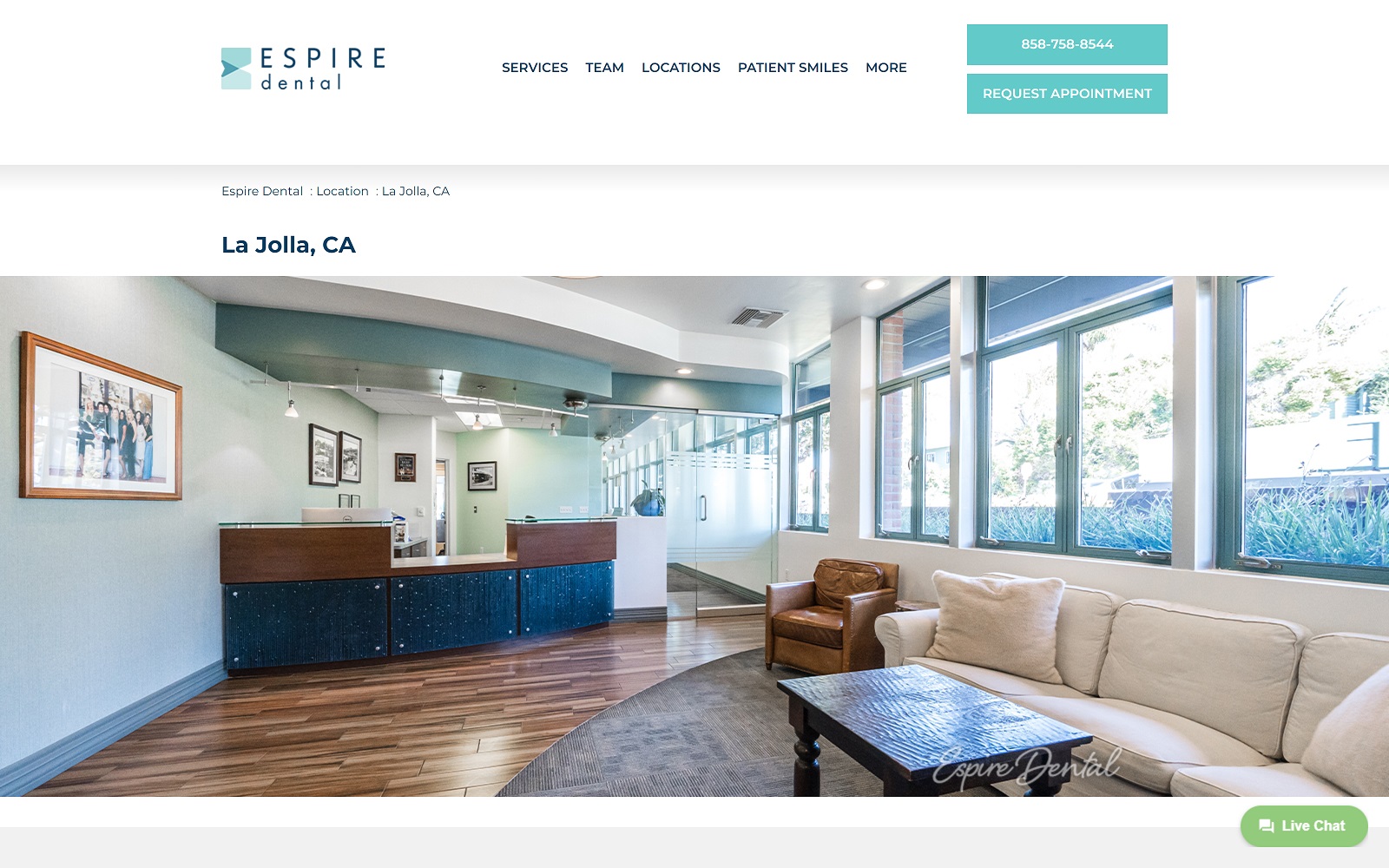 Espiredental. Com_ca_locations_la-jolla-ca screenshot