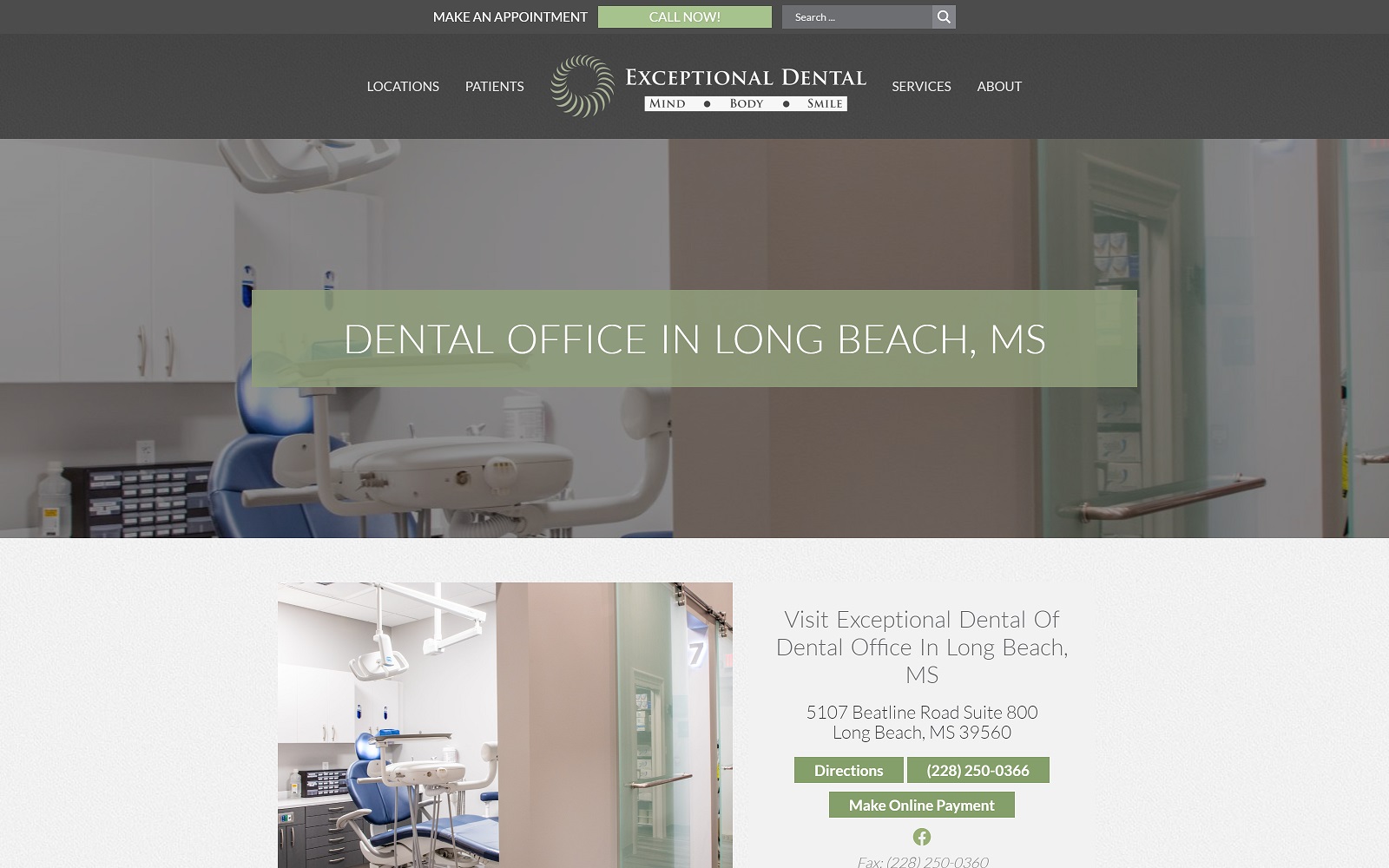 Exceptionaldentalofla. Com_location_long-beach screenshot