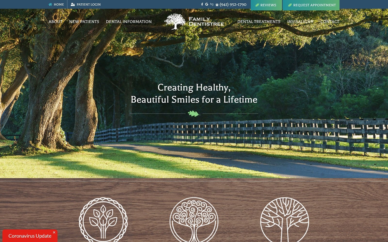 Familydentistree. Com screenshot