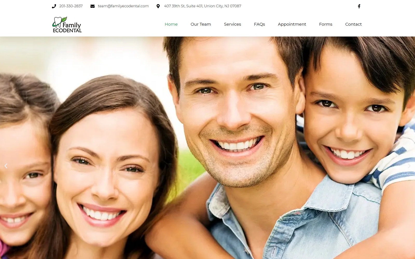 Familyecodental. Com screenshot