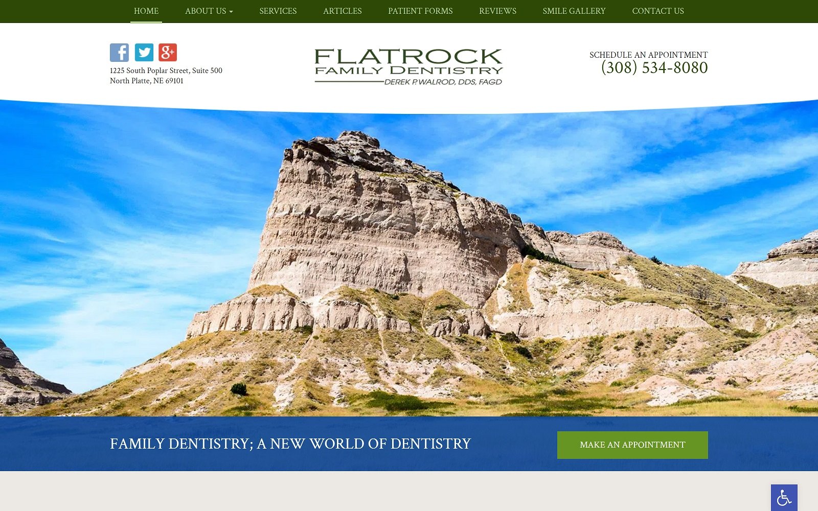 Flatrockdentistry. Com screenshot