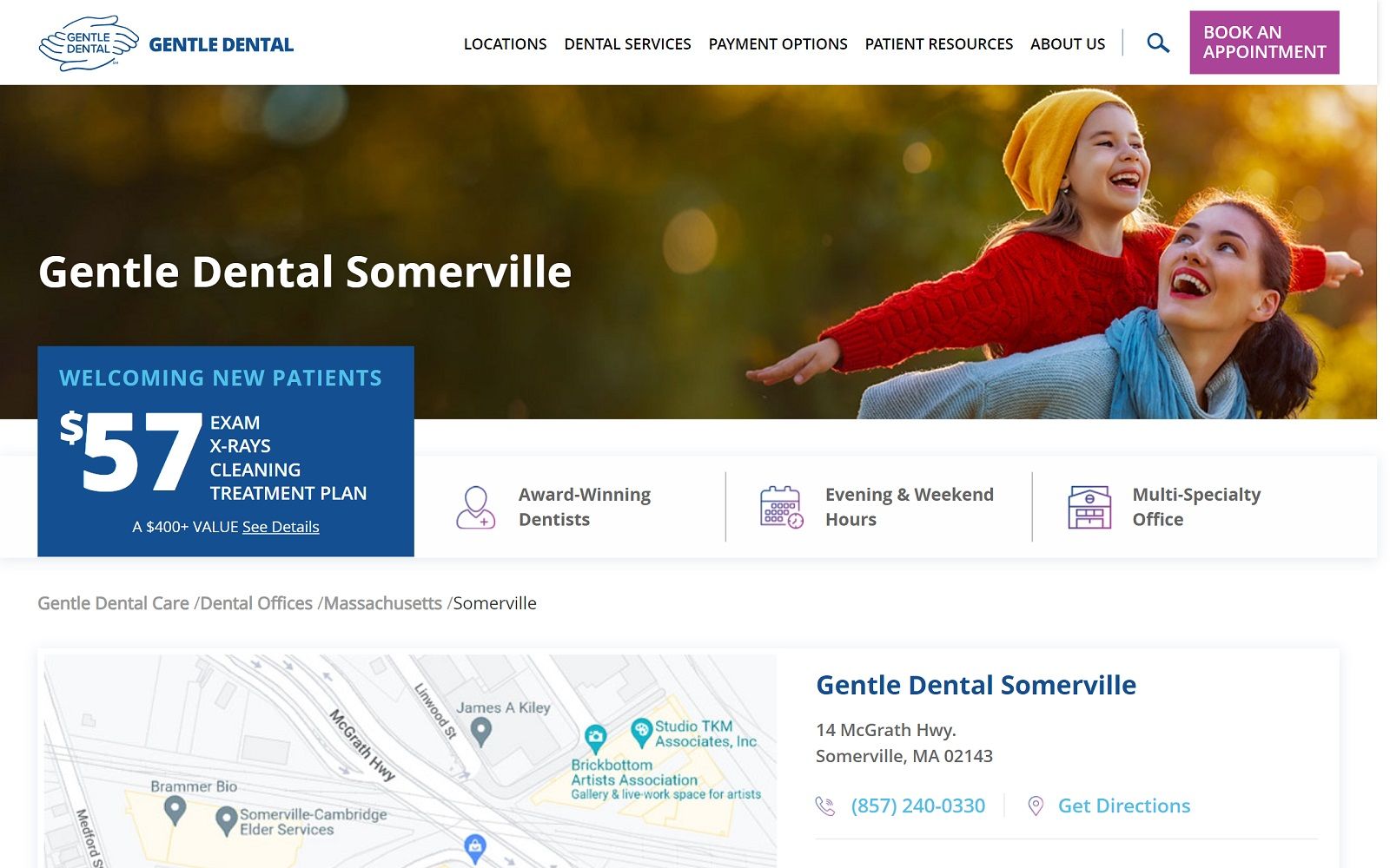 Gentledental. Com_dental-offices_ma_somerville screenshot