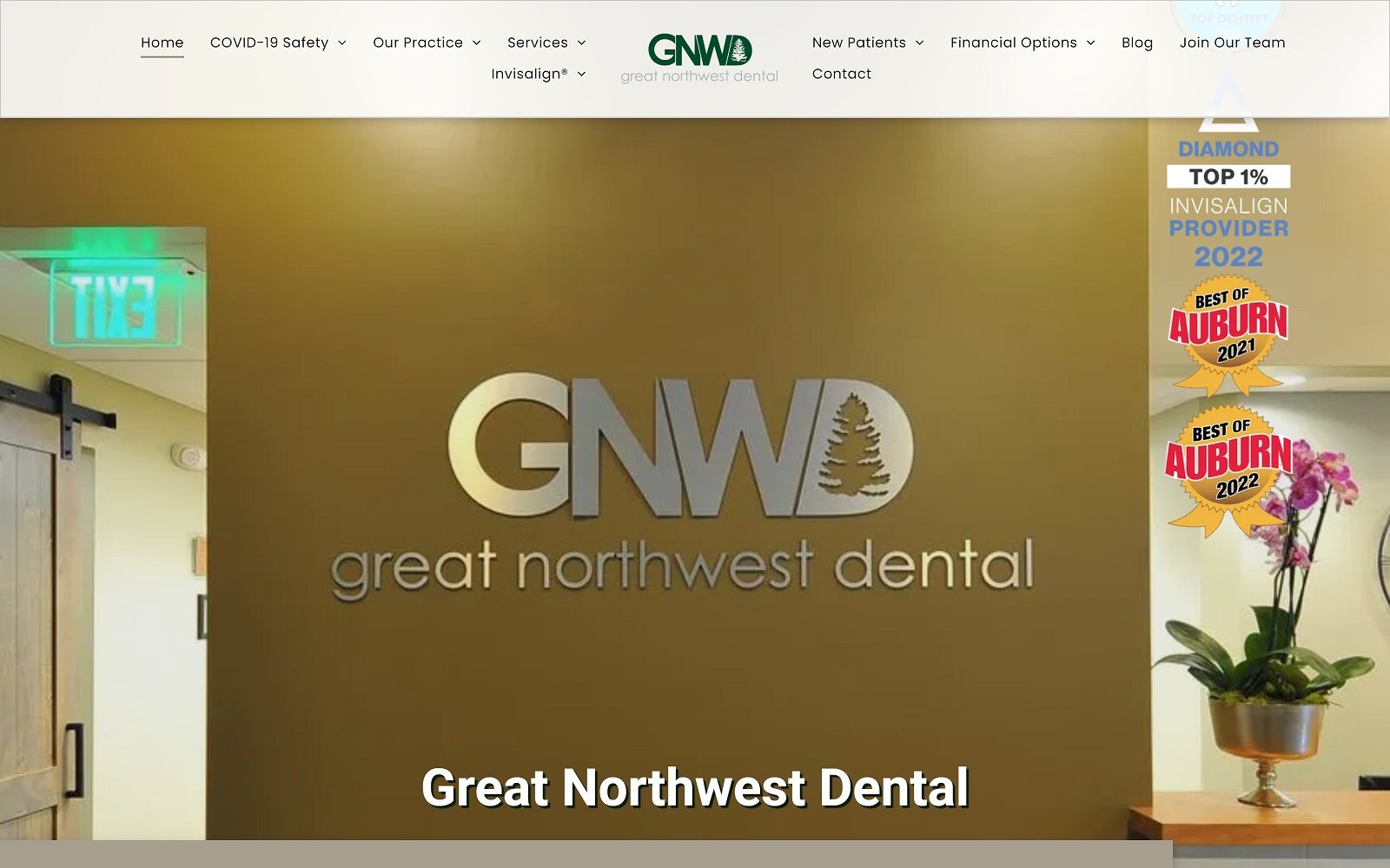 Greatnorthwestdental. Com screenshot