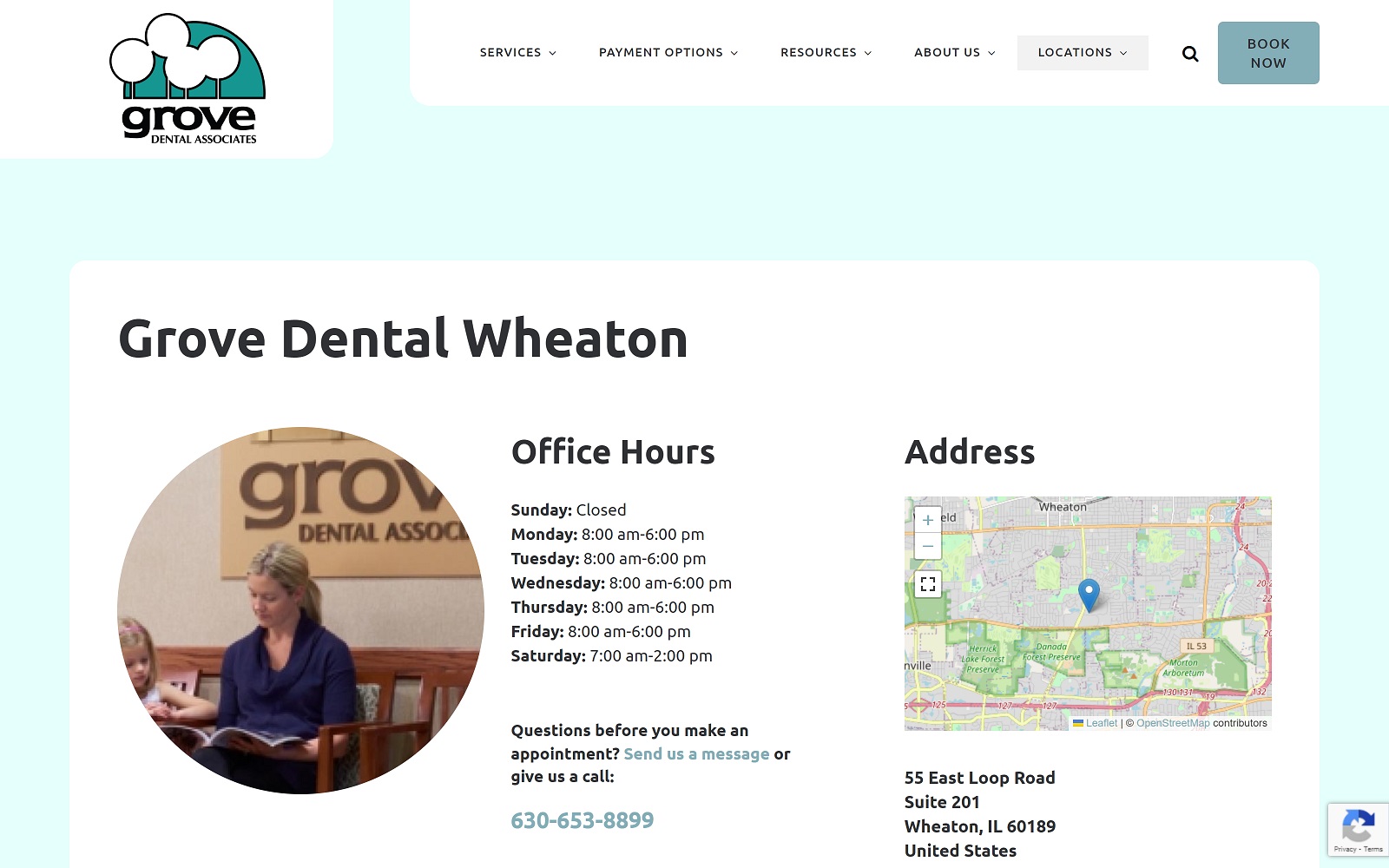 Grovedental. Com_dentist-wheaton screenshot