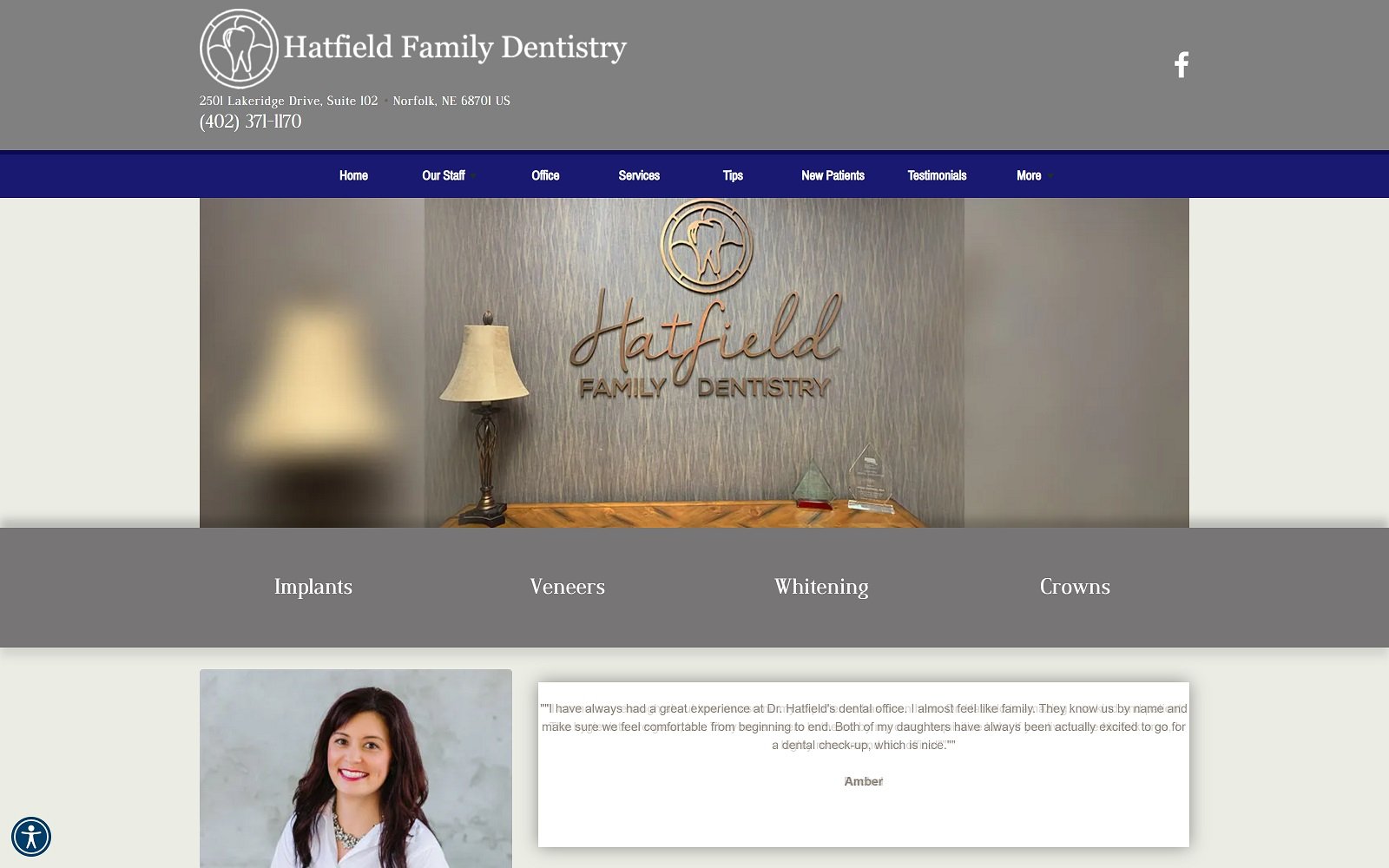 Hatfieldfamilydentistry. Com screenshot