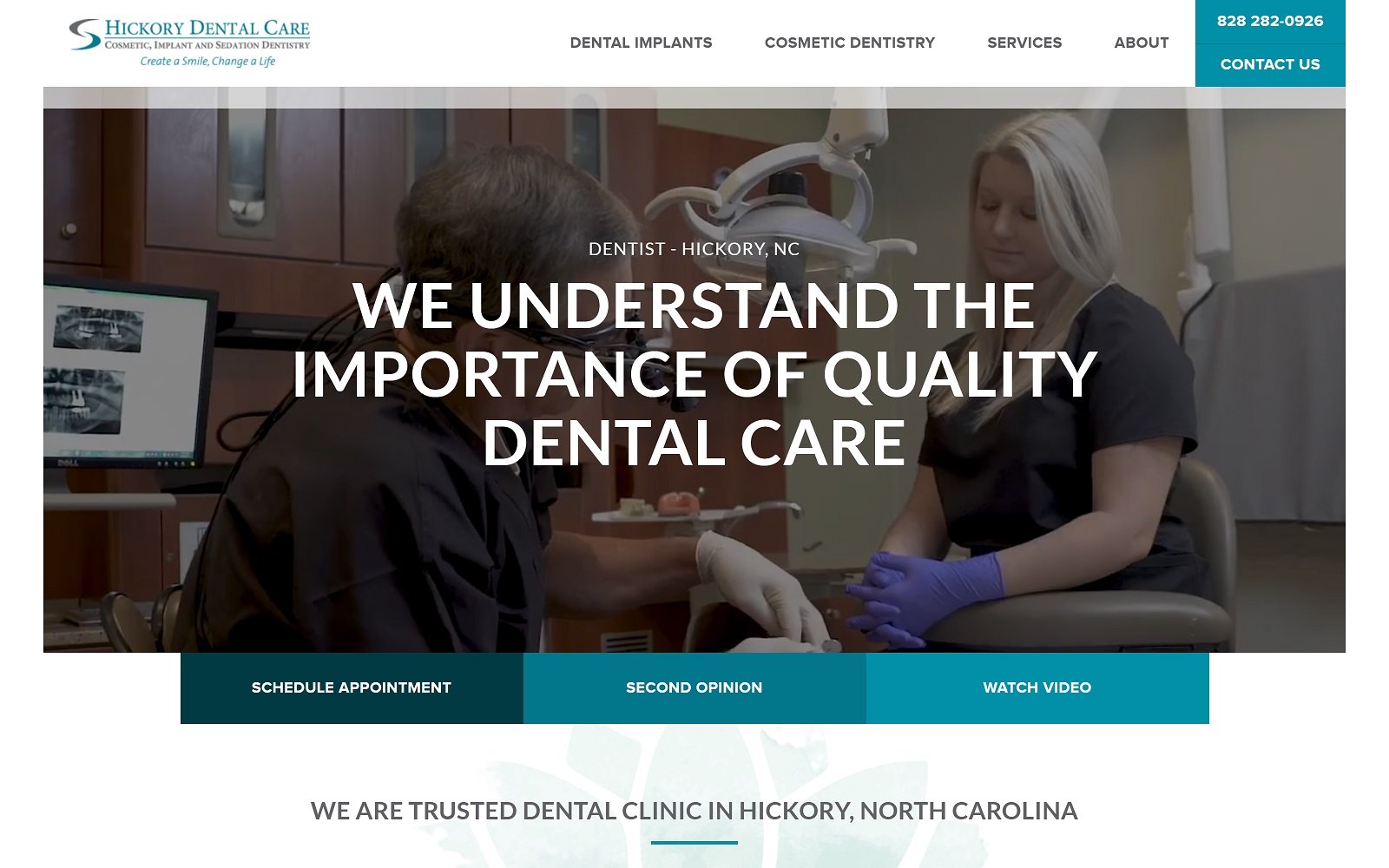 Hickorydental. Com screenshot