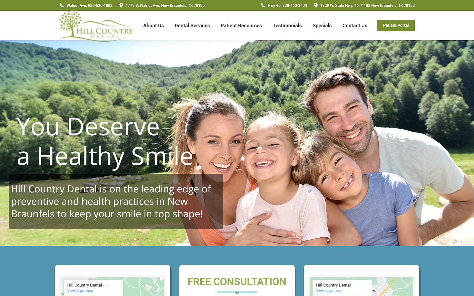 Hillcountrydentaltx. Com screenshot