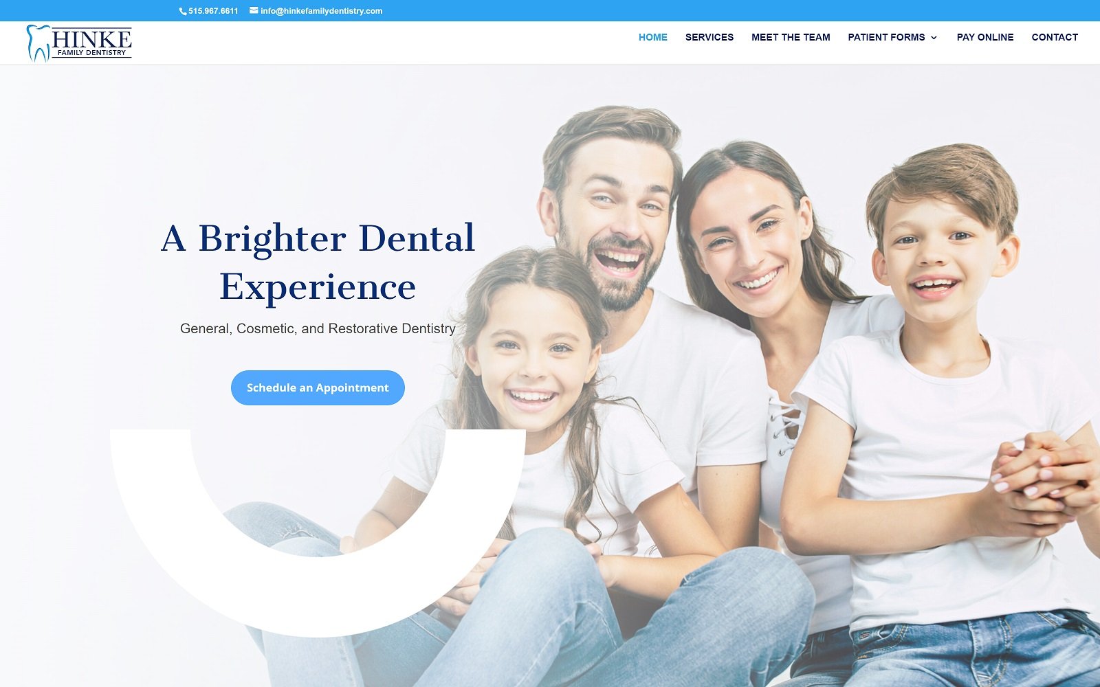 Hinkefamilydentistry. Com screenshot