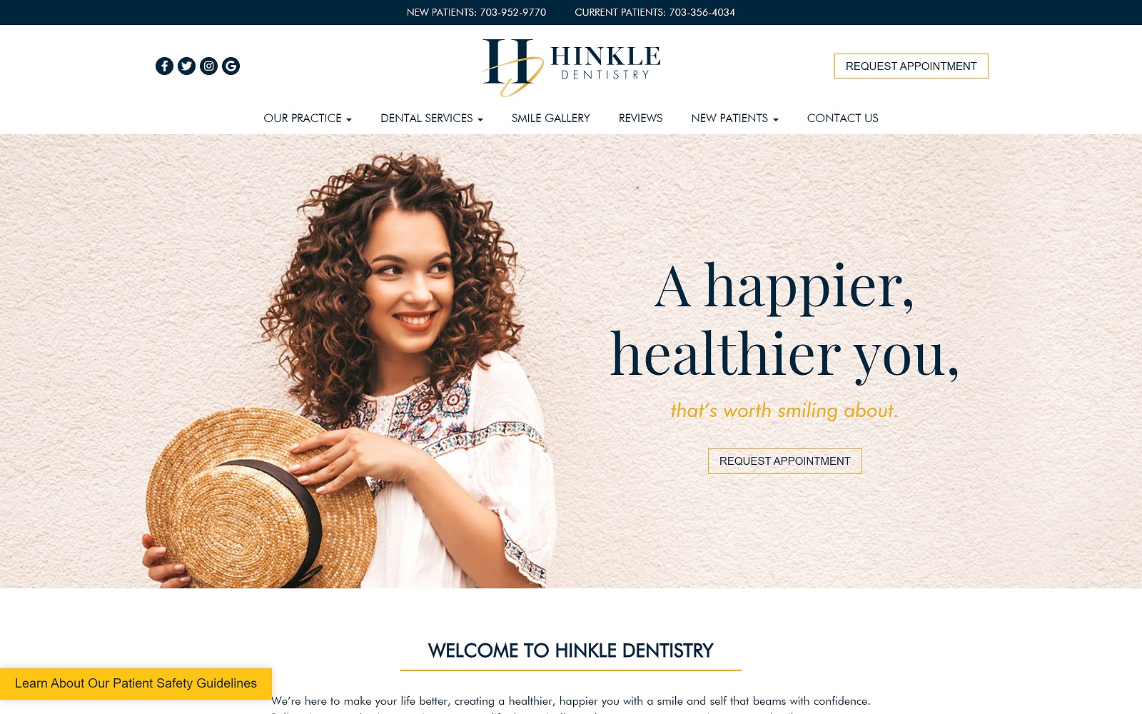 Hinkledentistry. Com screenshot