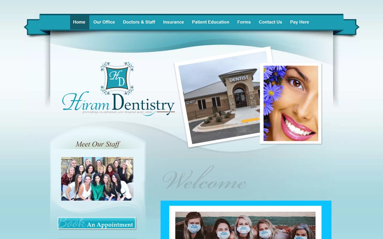 Hiramdentistry. Com screenshot