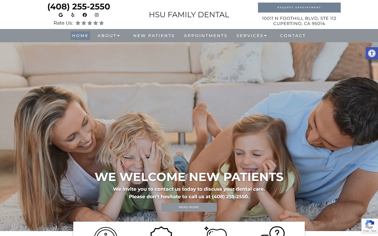 Hsufamilydental. Com screenshot